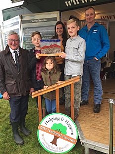 Fergus Ewing MSP, Lucy Beattie Leckmelm Holiday Cottages and Estate and family at Moy Game Fair
